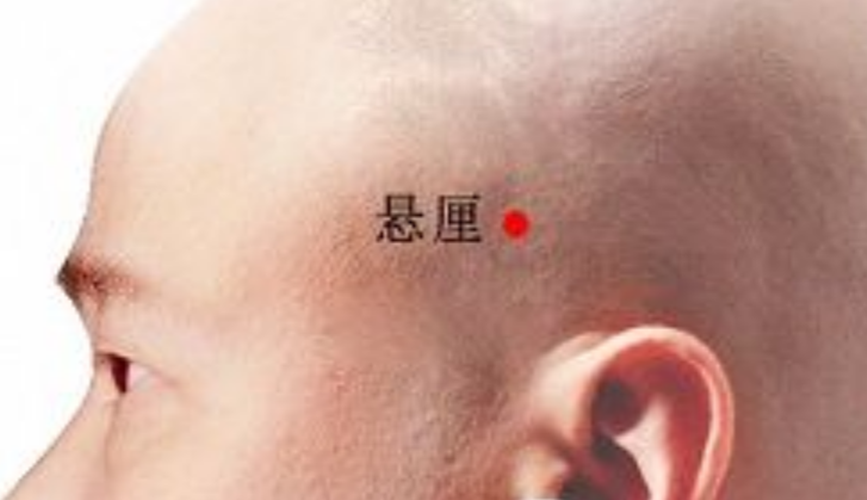 懸釐穴頭部穴位