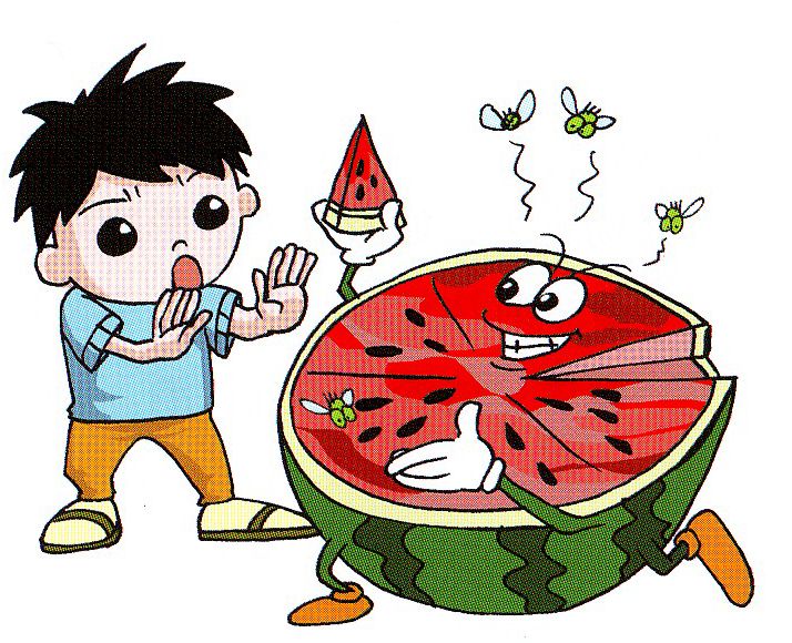 不潔的飲食習慣會引發痢疾 